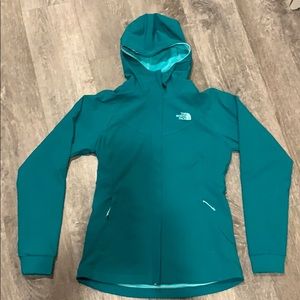 The North Face Womens Jacket Size S/P Green Hooded